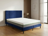 Aubrey Velvet Bed Frame & 3 Way Mattress - Queen