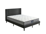 Aubrey Velvet Bed Frame & FIRM23 Mattress - Double