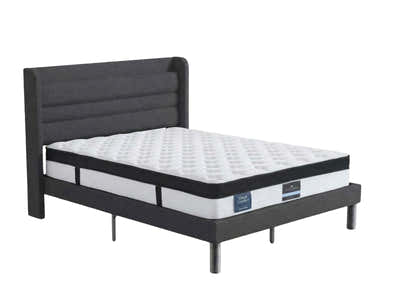 Blanche Linen Bed Frame & G31 Mattress - Double
