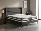 Blanche Linen Bed Frame & Bon21 Mattress - Double