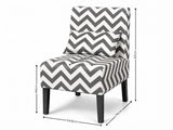 Percy Accent Chair - Black & White