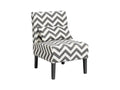 Percy Accent Chair - Black + White