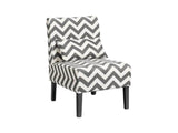 Percy Accent Chair - Black + White