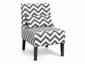 Percy Accent Chair - Black & White