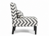 Percy Accent Chair - Black & White