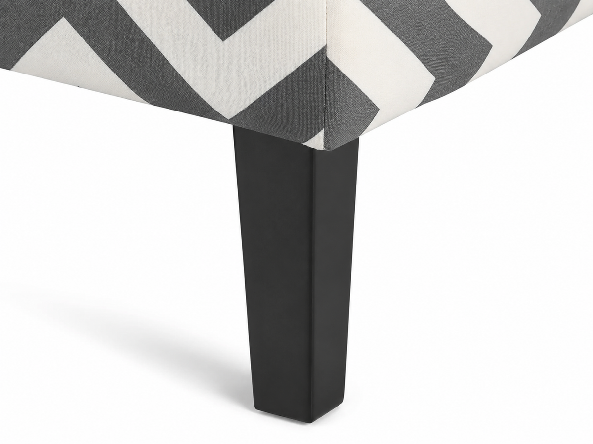 Percy Accent Chair - Black & White