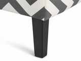 Percy Accent Chair - Black & White