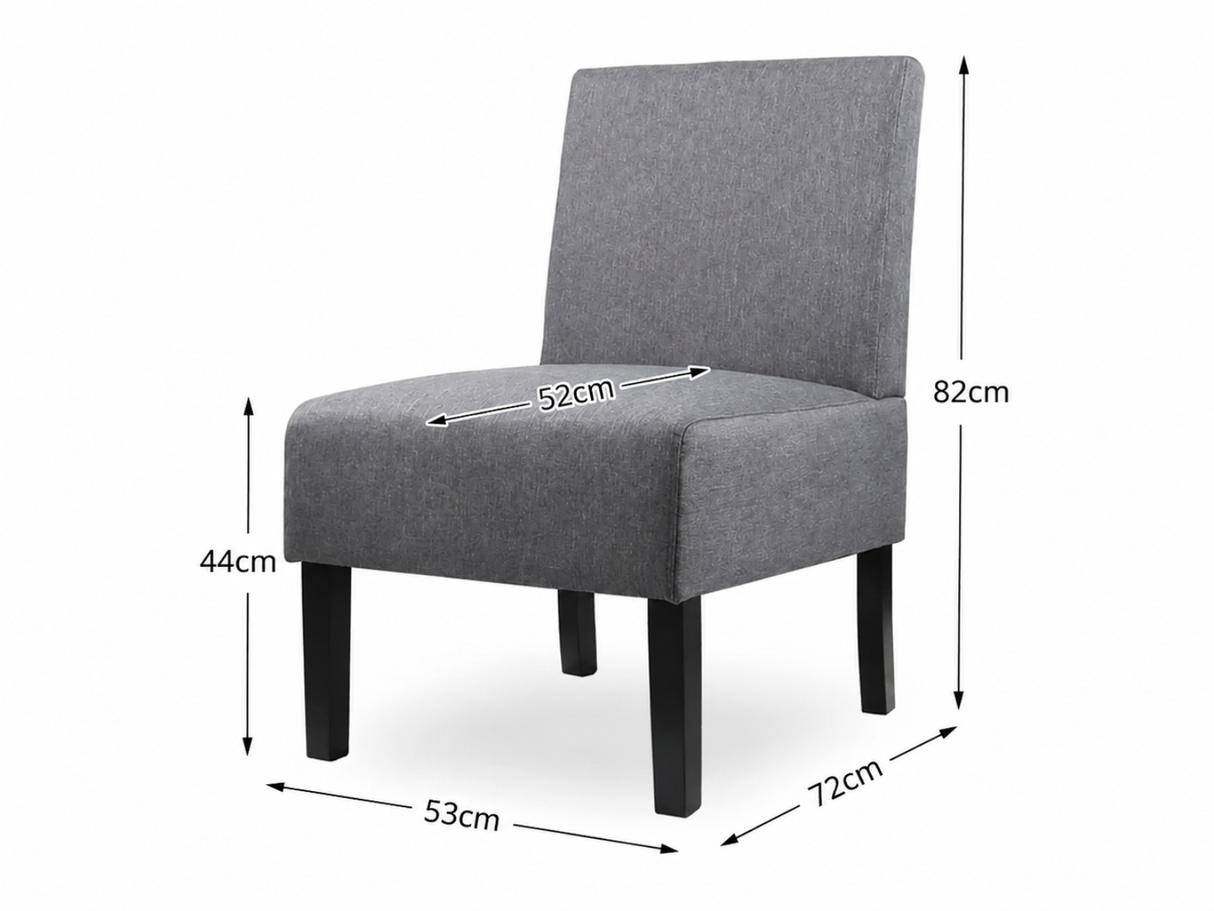 Percy Accent Chair - Dark Grey