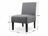 Percy Accent Chair - Dark Grey