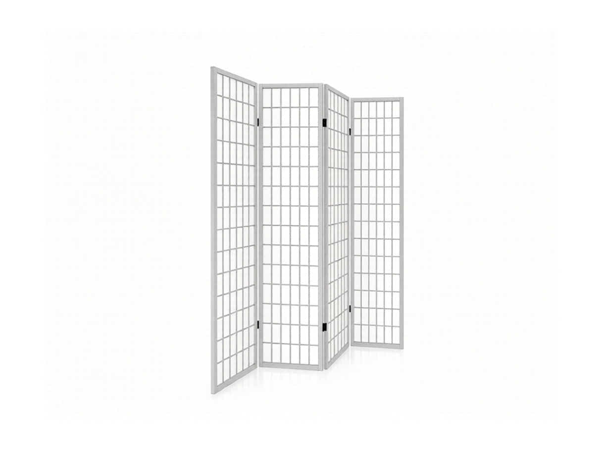 4-Panel Room Divider E P1 - White