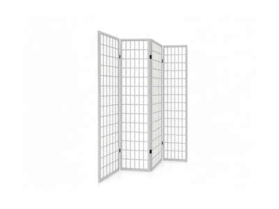 4-Panel Room Divider E P1 - White