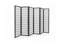 6-Panel Room Divider E P1 - Black