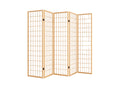 6-Panel Room Divider E P1 - Natural Wood
