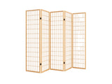 6-Panel Room Divider E P1 - Natural Wood