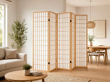6-Panel Room Divider E P1 - Natural Wood