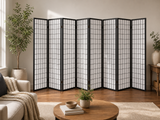 8-Panel Room Divider E P1 - Black