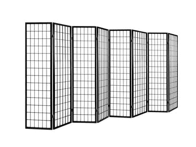 8-Panel Room Divider E P1 - Black