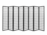 8-Panel Room Divider E P1 - Black