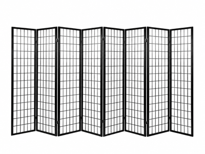 8-Panel Room Divider E P1 - Black