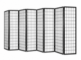 8-Panel Room Divider E P1 - Black