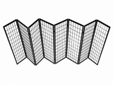 8-Panel Room Divider E P1 - Black