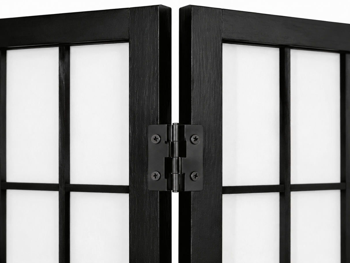 8-Panel Room Divider E P1 - Black