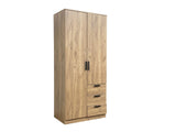 Upgraded Kane 2-Door Wardrobe With Drawers
