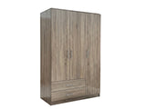 Upgraded Alada 3-Door Wardrobe With Drawers