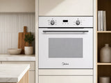 T Midea 6 Function Oven White glass