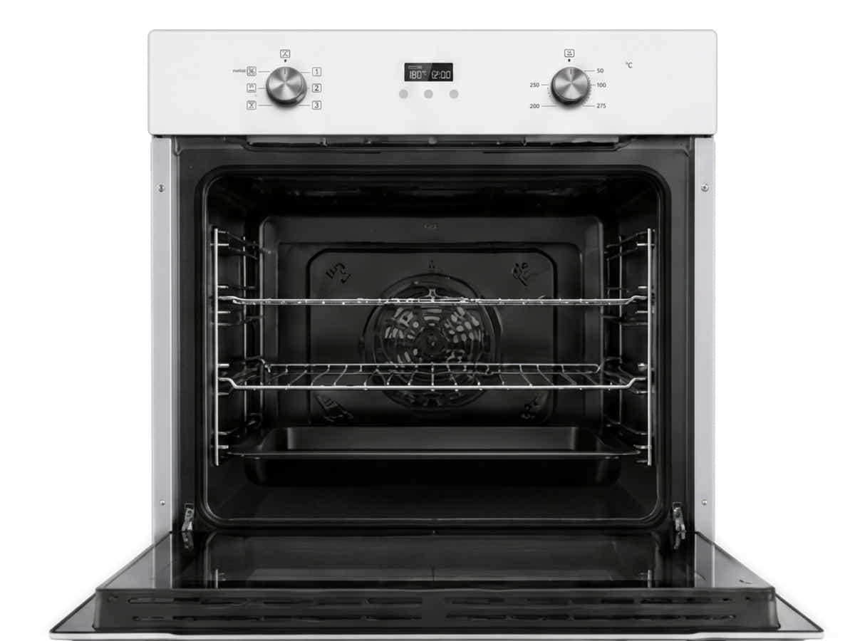 T Midea 6 Function Oven White glass