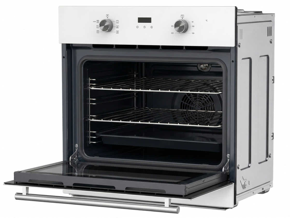 T Midea 6 Function Oven White glass
