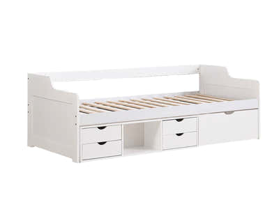 Herb Daybed with Drawers - White