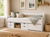 Herb Daybed with Drawers - White