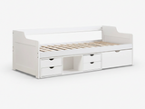 Herb Daybed with Drawers - White