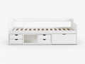 Herb Daybed with Drawers - White