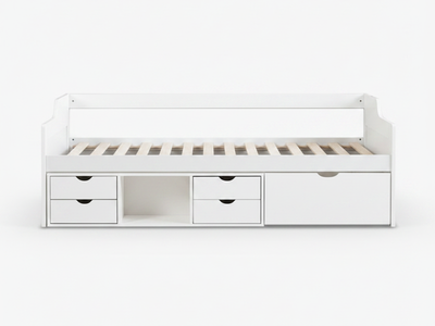 Herb Daybed with Drawers - White