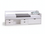 Herb Daybed with Drawers - White
