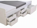 Herb Daybed with Drawers - White