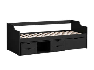 Herb Daybed with Drawers - Black