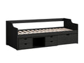 Herb Daybed with Drawers - Black