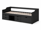Herb Daybed with Drawers - Black