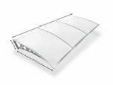 Grey Frame Window Awning 150cm x 300cm