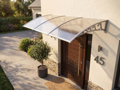 Grey Frame Window Awning 150cm x 300cm