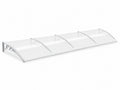 Grey Frame Window Awning 150cm x 400cm