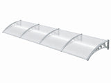 Grey Frame Window Awning 150cm x 400cm