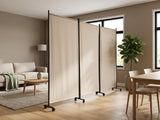 Fabric Room Divider 226x178cm - Sand