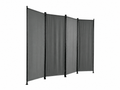 Fabric Room Divider 220x170cm - Grey