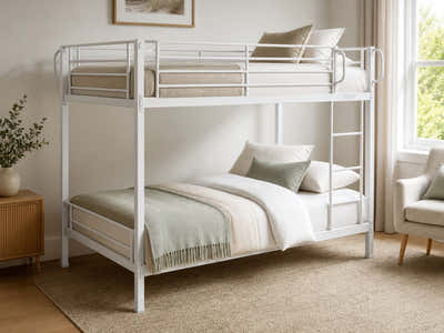 Easy Fix Metal Bunk Bed - White