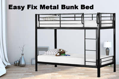 Easy Fix Metal Bunk Bed - Black