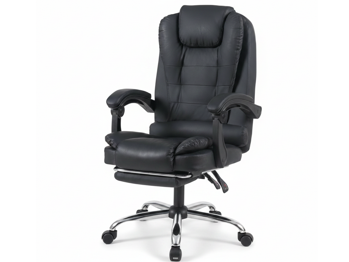 Hermia Massage Office Chair PVC - Black